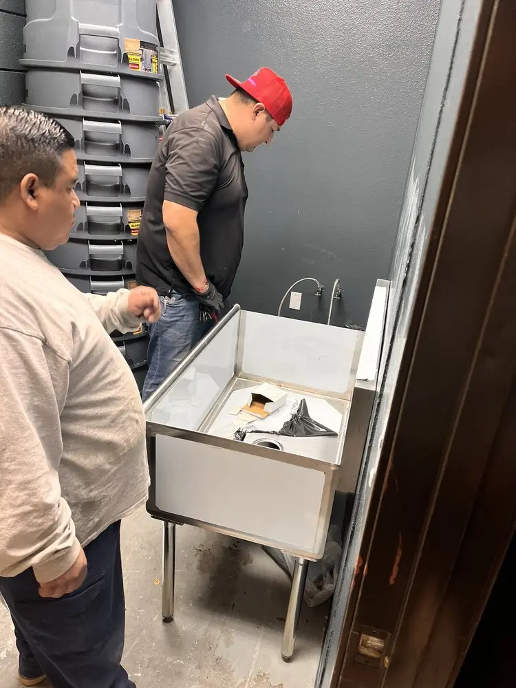 Commercial plumbing and sink installation in Boerne